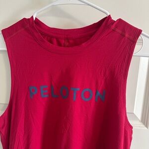 Peloton Women's Raspberry Pink Sleeveless Workout Tank Top Size Extra Small